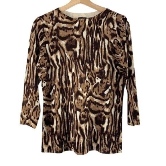 Talbots Sweaters - Talbots Merino Wool Leopard Sweater Crewneck